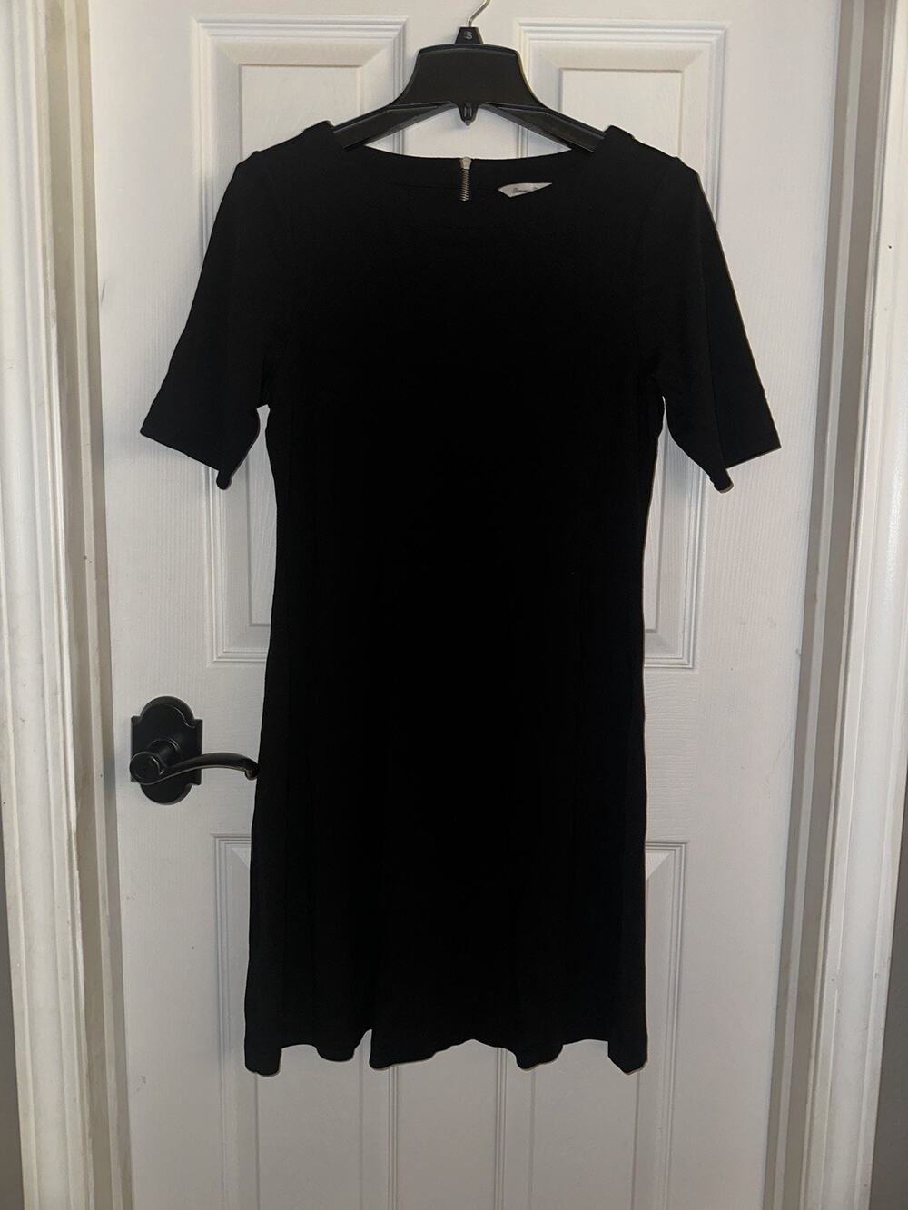 Tommy Bahama M Short-Sleeve Stretch Sheath Little Black Dress LBD